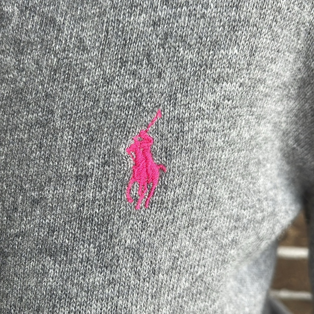 Ralph Lauren Gray Cashmere Wool Sweater - Picture 4 of 7